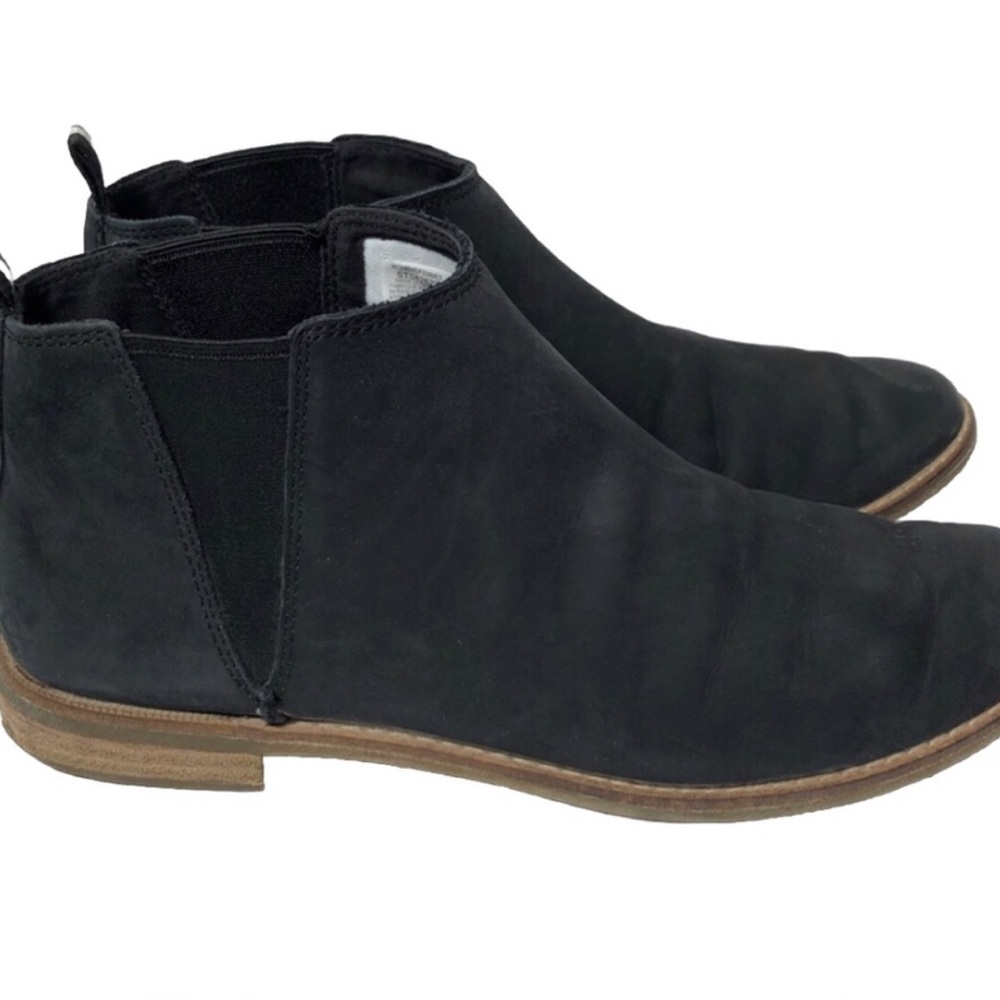 Sperry black slip on ankle booties. Size 9.